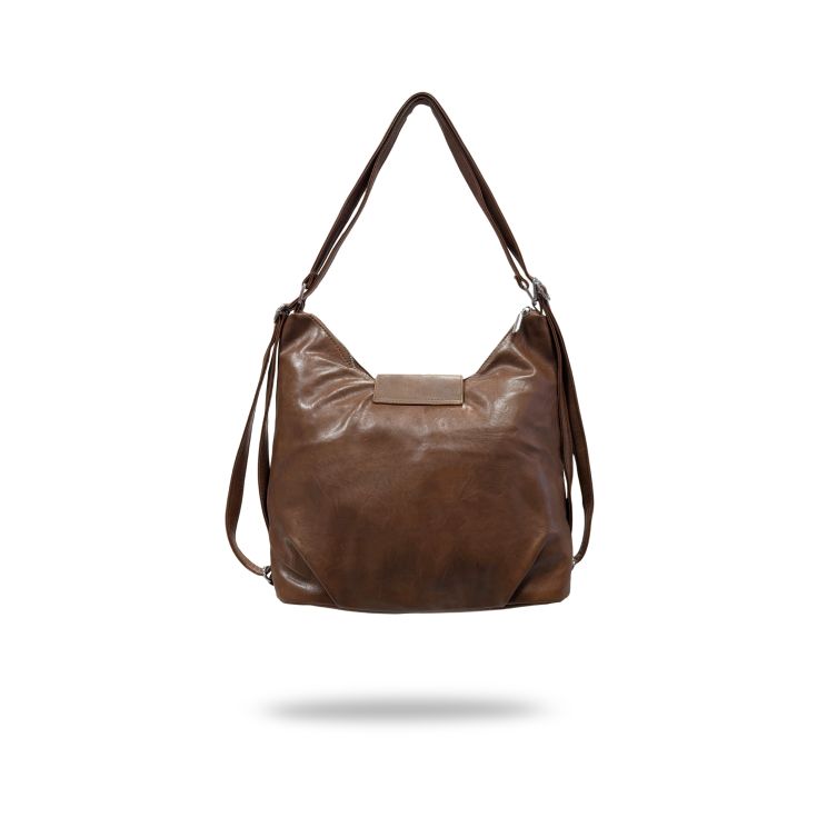 javier larrainzar bolso mochila piel marron