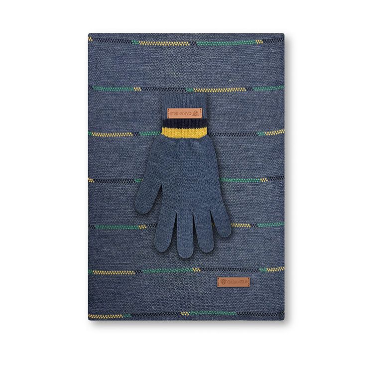 caramelo conjunto 2 piezas cabellero azul