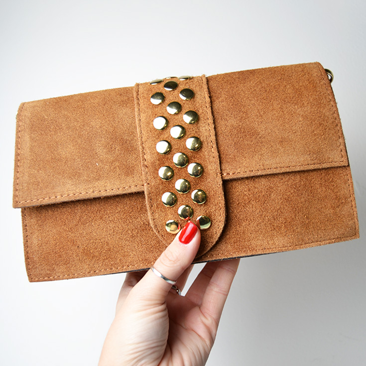 bolso bandolera serraje piel camel