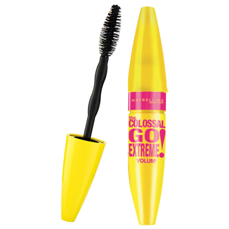maybelline colossal go extreme mascara de pestañas very black
