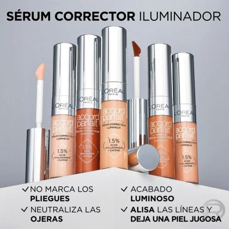loreal accord parfait corrector iluminador