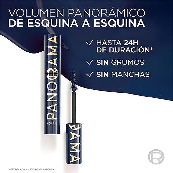 loreal paris mascara de pestañas azul