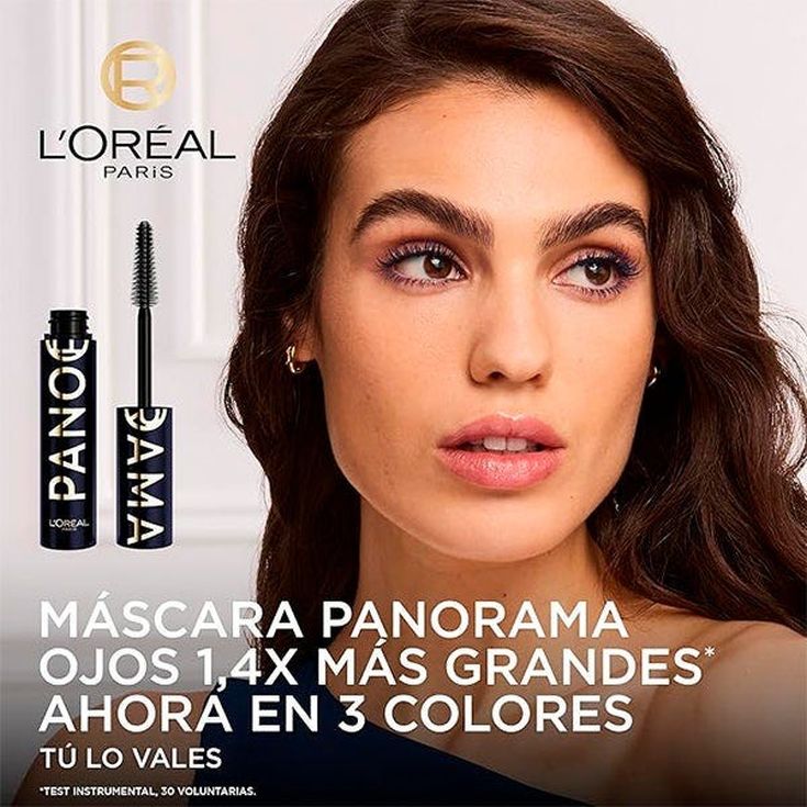 loreal paris mascara de pestañas azul