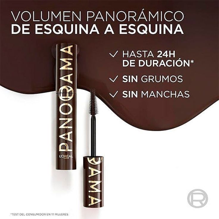 loreal paris mascara de pestañas panorama marron