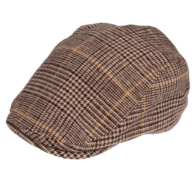 isotoner boina de cuadros marron