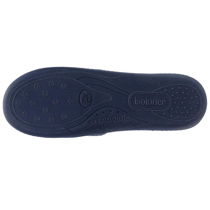 isotoner zapatillas de casa sandalias gris con flor