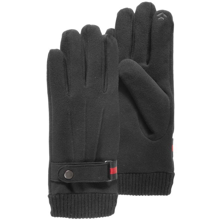 isotoner guantes negros de hombre micofriba