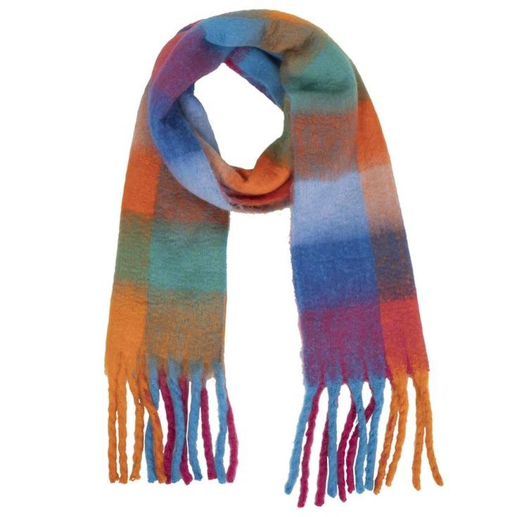 isotoner bufanda flecos multicolor