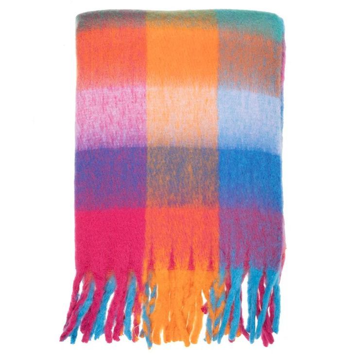 isotoner bufanda flecos multicolor