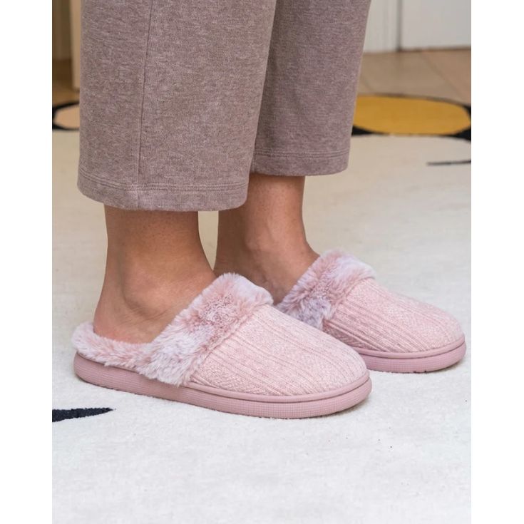 isotoner zapatilla mules blush 