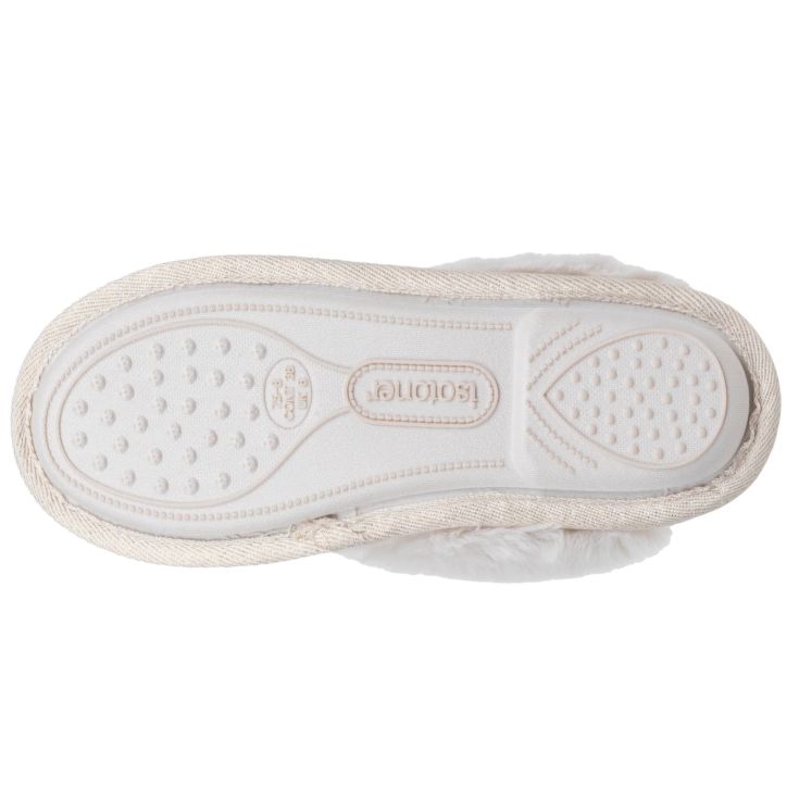 isotoner zapatillas mules marfil mujer