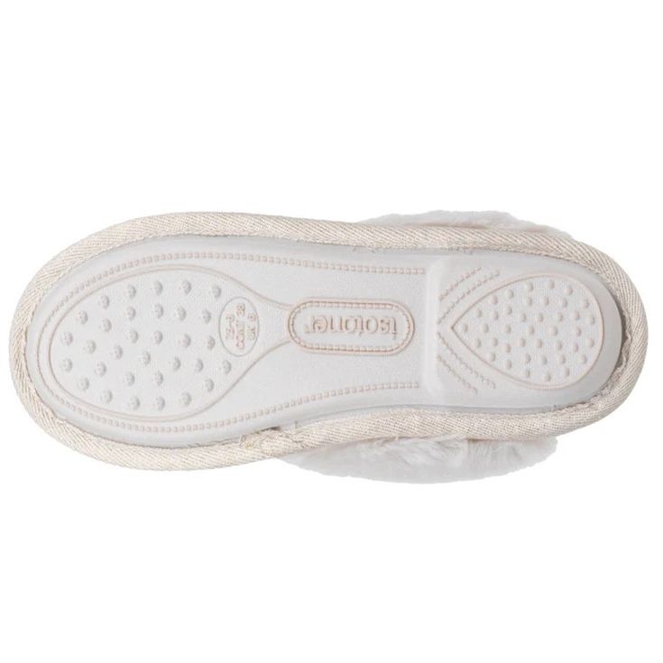 isotoner zapatillas mules marfil mujer