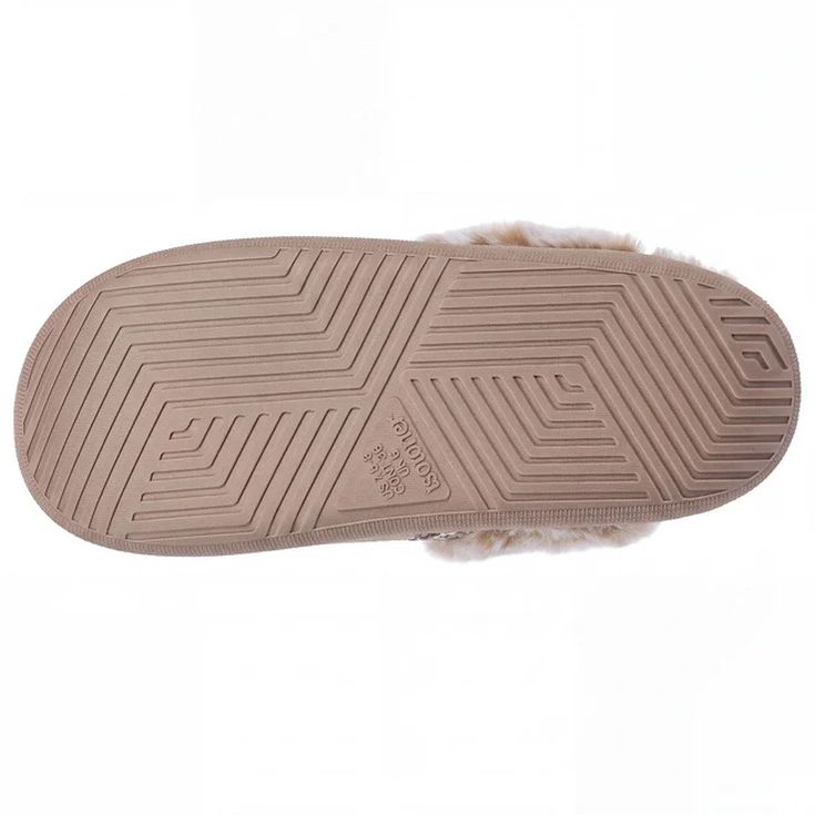 isotoner zapatilla con pelo beige mujer