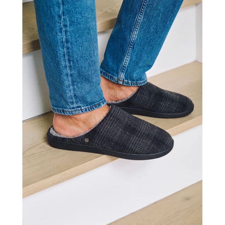 isotoner zapatillas mules negro hombre