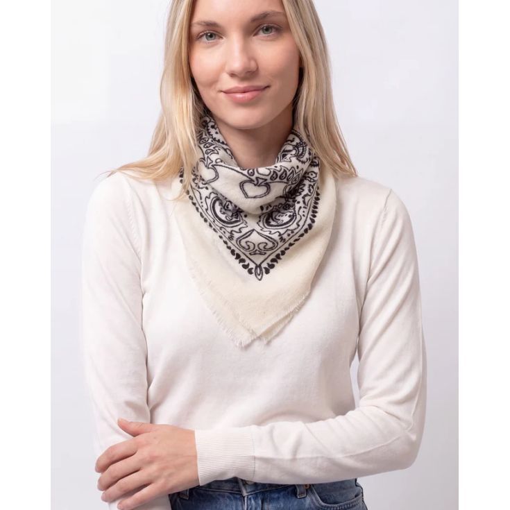 isotoner bufanda bandana blanca