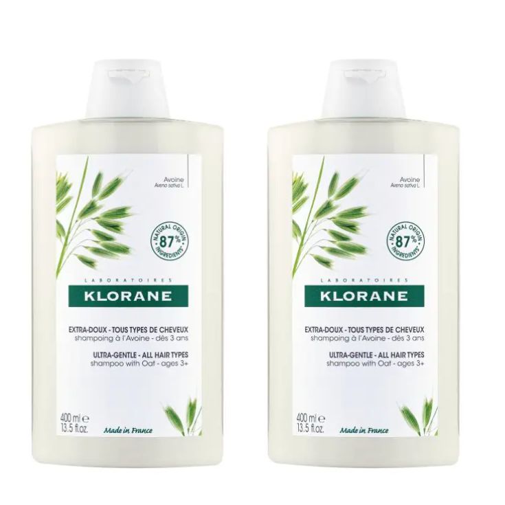 klorane champu avena-extrasuave 400ml duplo