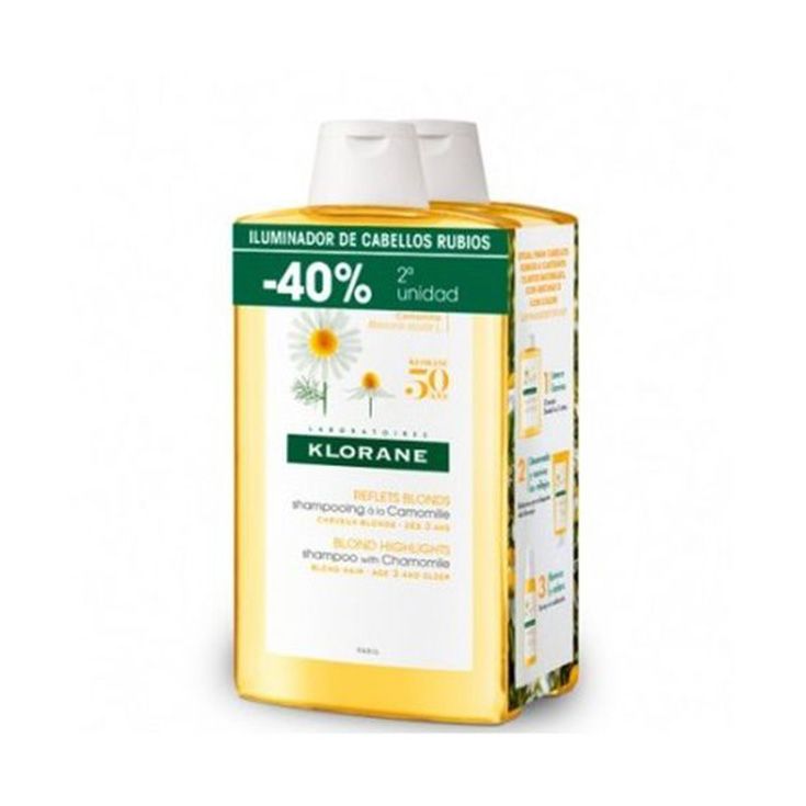 klorane champu camomila-rubios 400ml duplo
