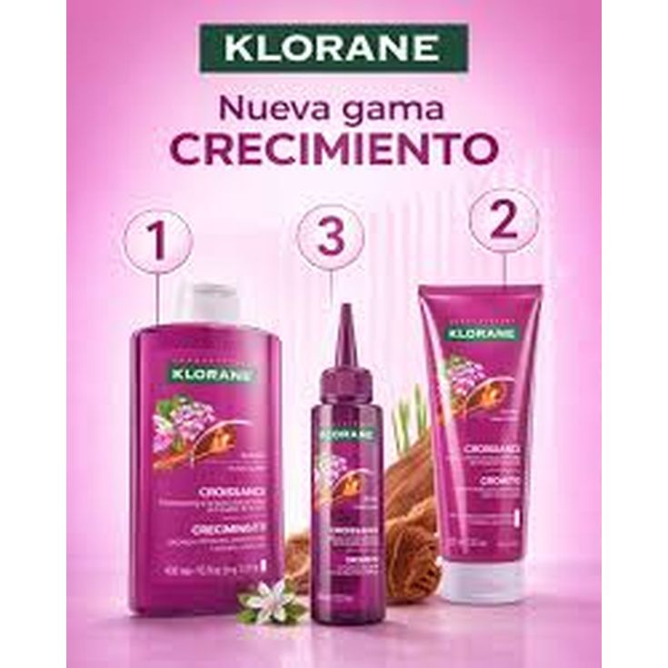 klorane croissance champu acelerador del crecimiento 400ml