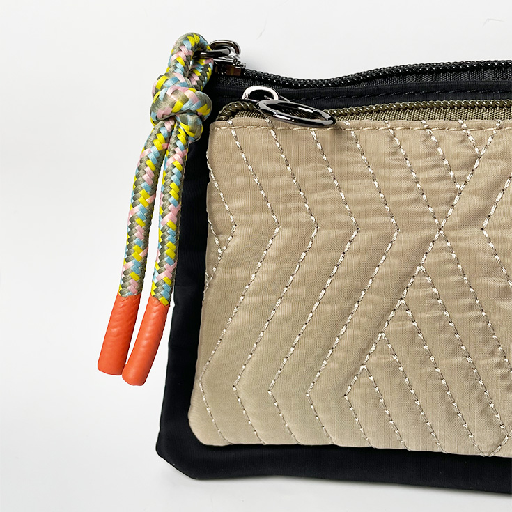 monedero doble departamento negro