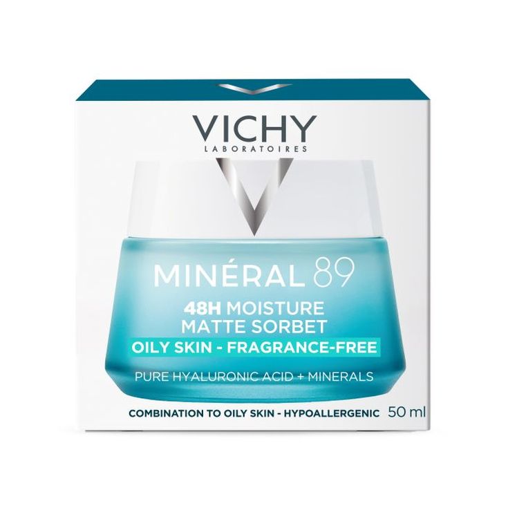 vichy mineral 89 gel sorbet mate hidratante 50ml