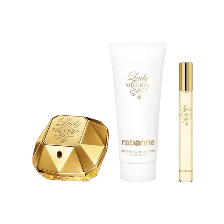 lady million eau de parfum 50ml cofre 3 piezas
