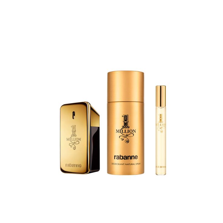 paco rabanne 1 million eau de toilette cofre 3 piezas paco rabanne 1 million eau de toilette cofre 3 piezas