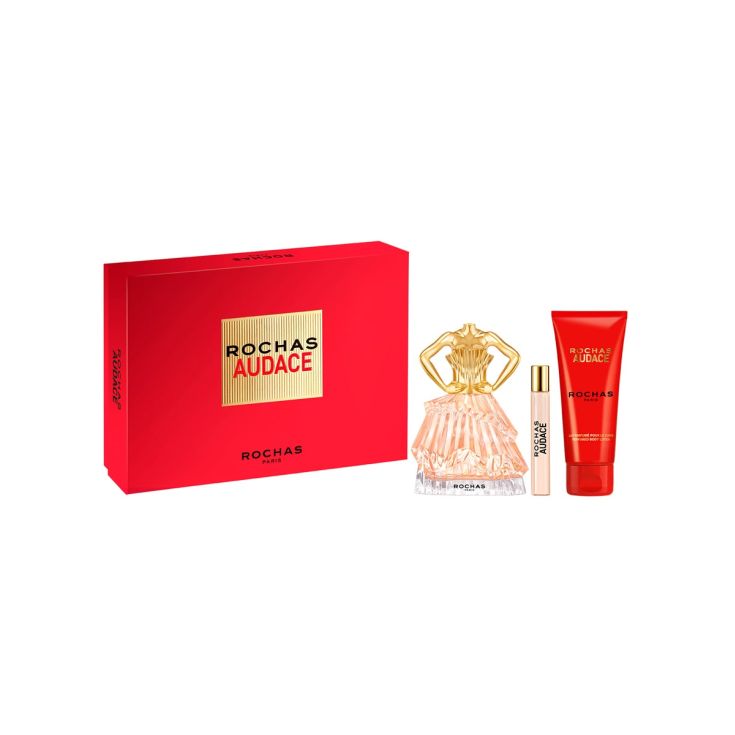 rochas audace eau de parfum 90ml cofre 3 piezas