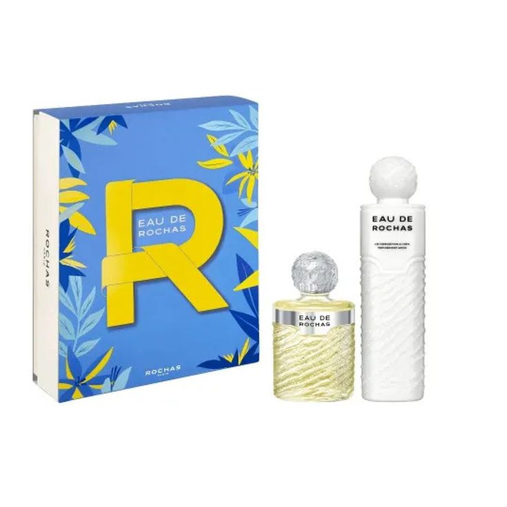 eau rochas eau de toilette 220ml cofre 2 piezas
