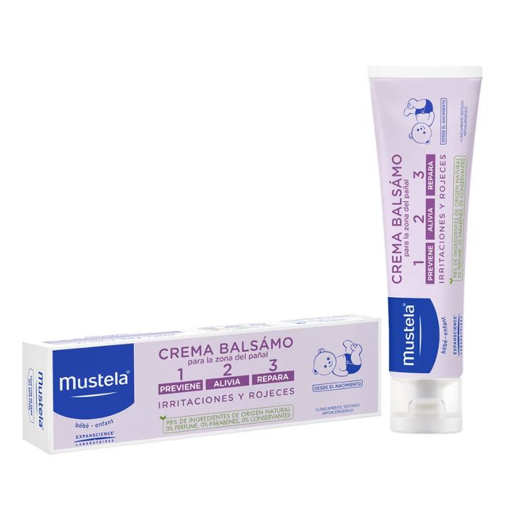 mustela crema balsamo 1 2 3 cambio de pañal-protector cutaneo 