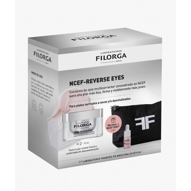 filorga ncef reverse contorno de ojos 15ml+ncef shot 3ml + neceser filorga ncef reverse contorno de ojos 15ml+ncef shot 3ml + neceser