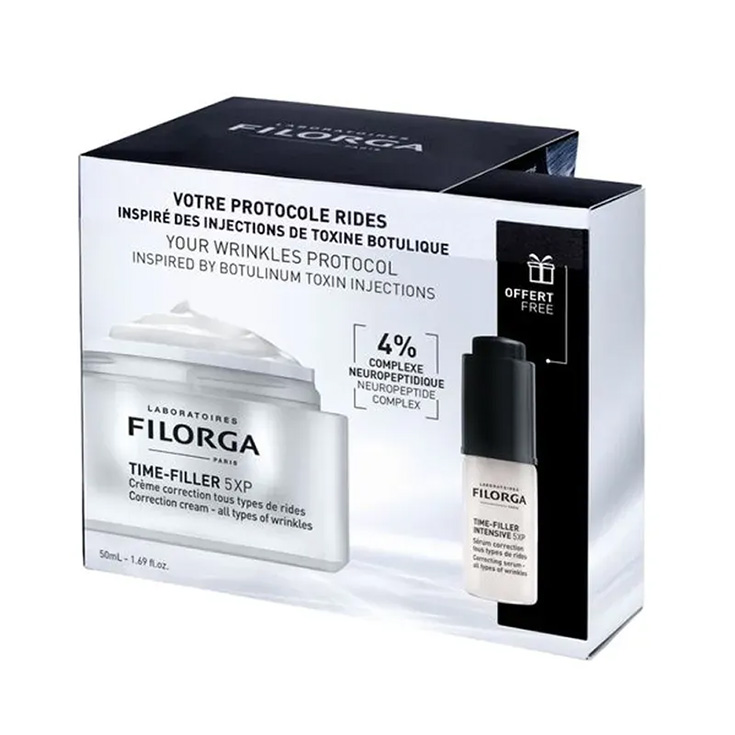 filorga time-filler 5 xp crema antiarruas 50ml + serum regalo 5ml