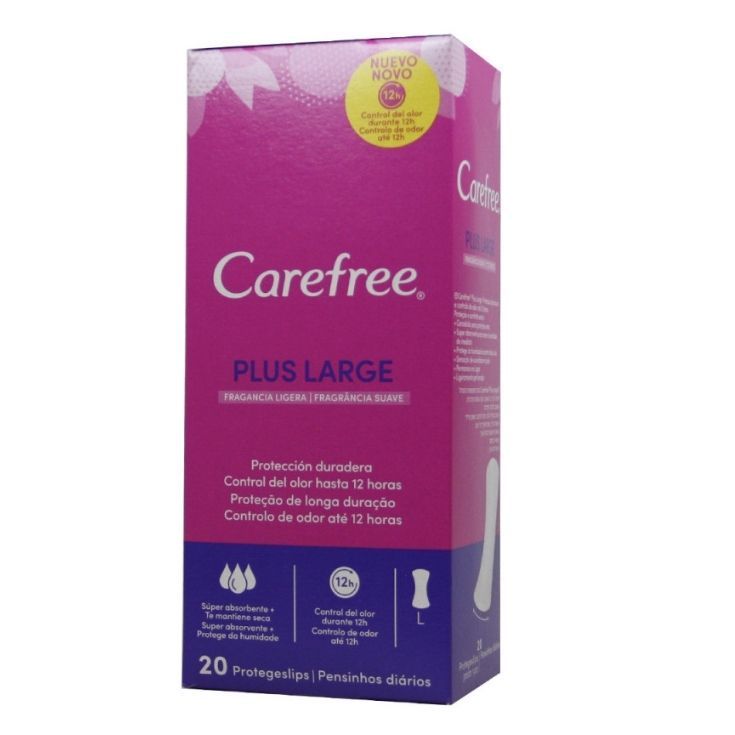 carefree salva maxi 20 unidades