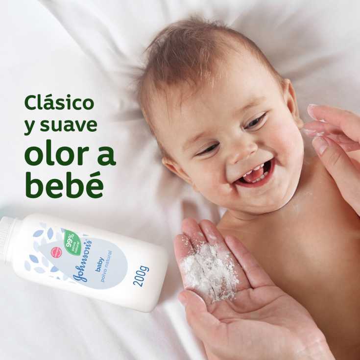 johnson's baby polvos de talco natural 200g