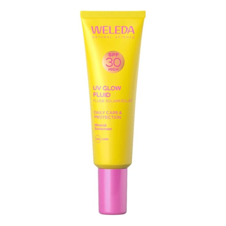 weleda uv glow fluido protector solar facial spf30 30ml