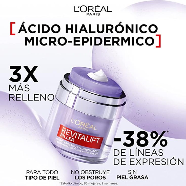 loreal revitalift filler gel crema rellenadora antiedad 50ml