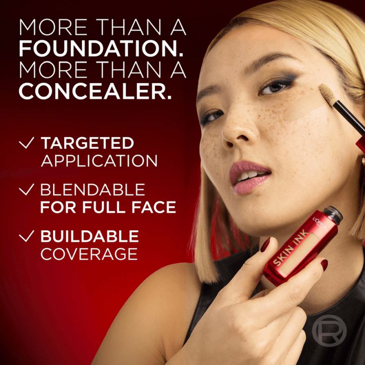 loreal infalible infaillible skin ink foundation corrector