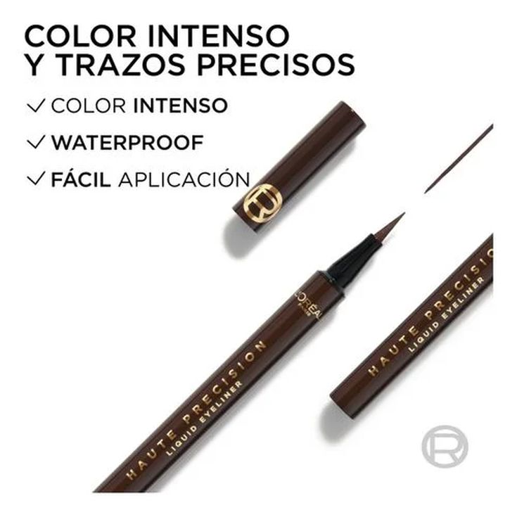 loreal ojos liq haute precision delineador de ojo marron