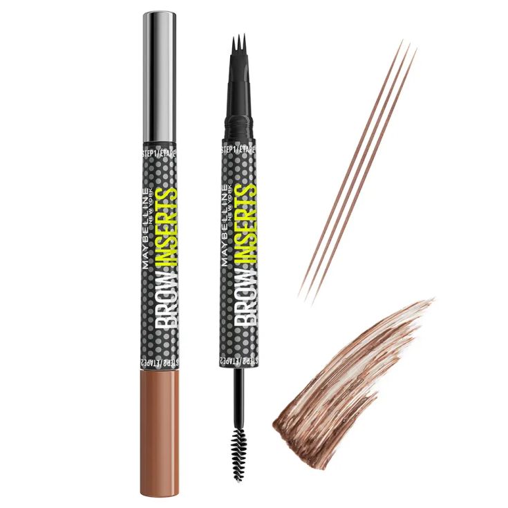 maybelline brow insert black brown rotulador de cejas