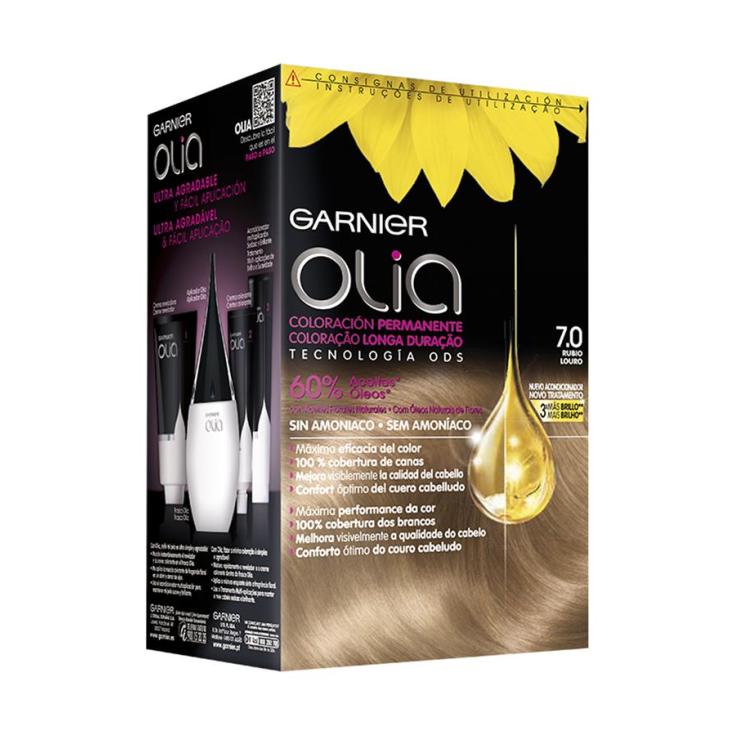 olia tinte coloracion permanente sin amoniaco y con aceites naturales rubio nº 7.0