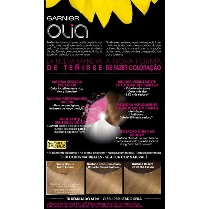 olia tinte coloracion permanente sin amoniaco y con aceites naturales rubio canela nº 7.13 