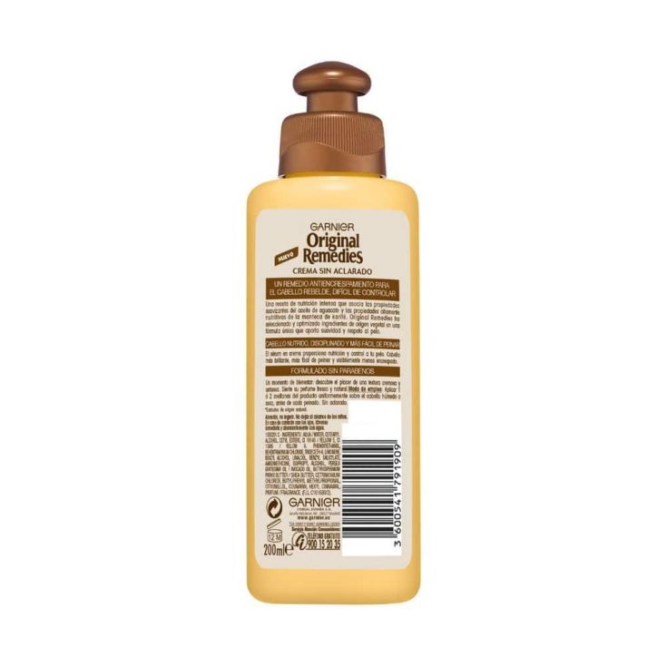 original remedies crema reparadora peinado 2 en 1 aguacate 200ml