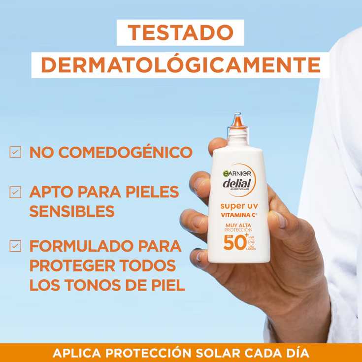 delial super uv fluido salar facial antimanchas spf50+ 40ml