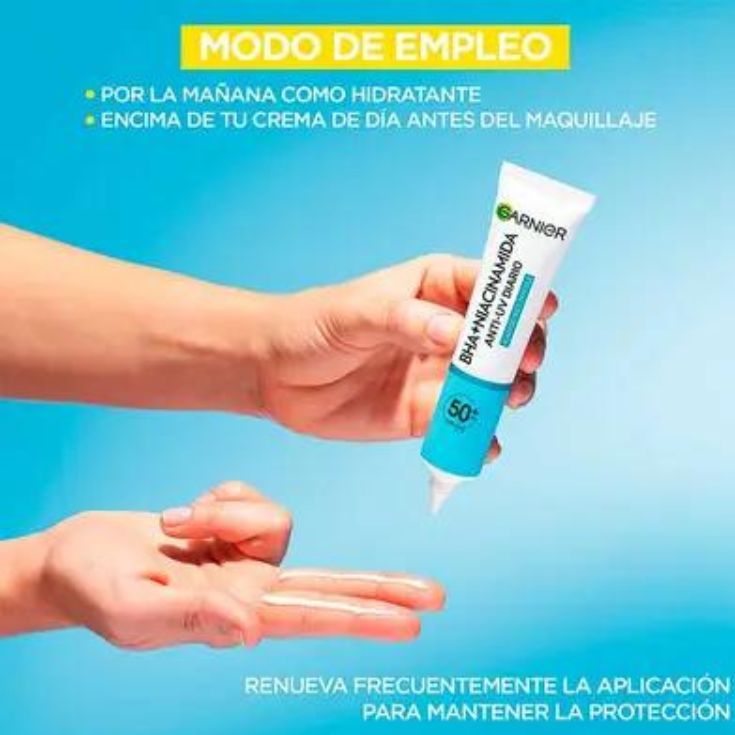 garnier skin uv fluid pure de niacidamida garnier skin uv fluid pure de niacidamida