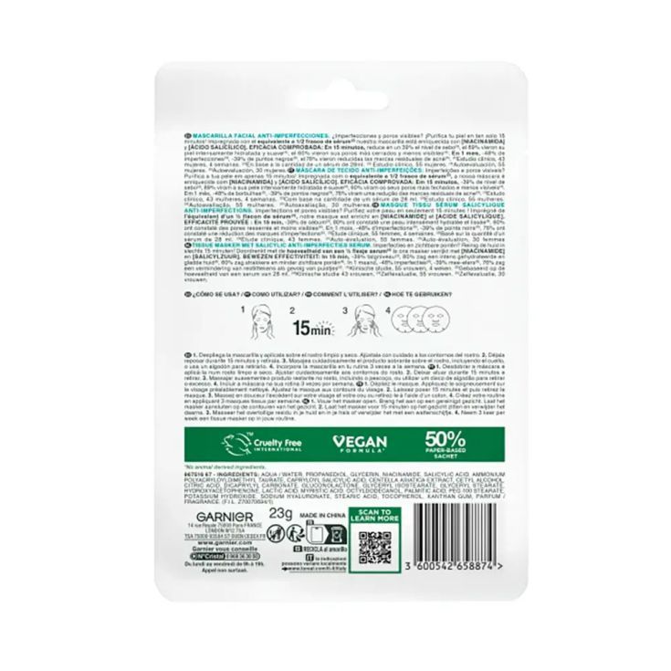 garnier pure active mask facial salicylic