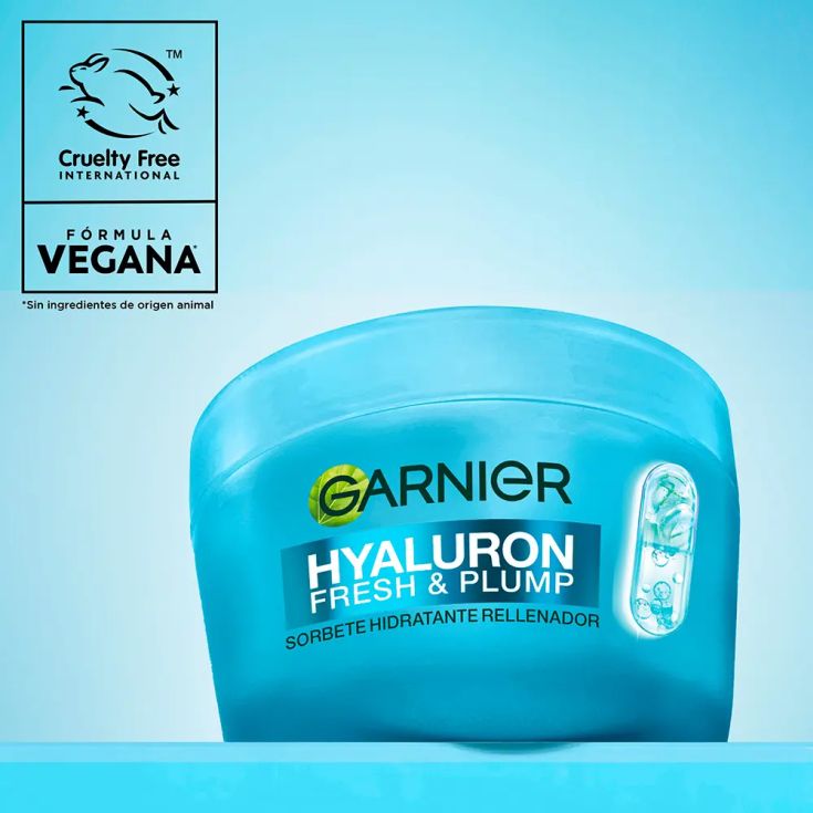 garnier sorbet hyaluron fresh & plump sorbete hidratante y rellenador 85ml garnier sorbet hyaluron fresh & plump sorbete hidratante y rellenador 85ml