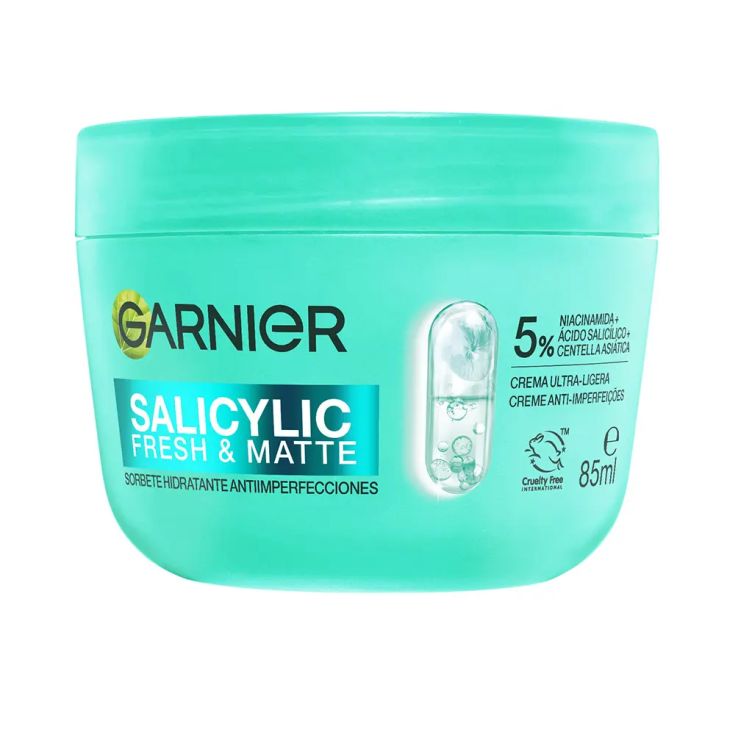 garnier salicylic fresh & matte sorbete hidratante anti imperfecciones 85ml