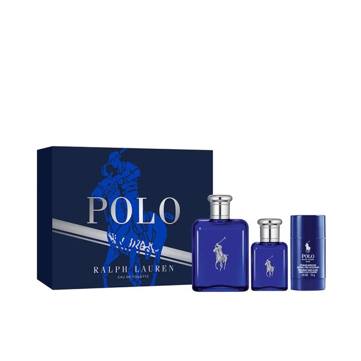 polo blue eau de toilette 125ml cofre 3 piezas