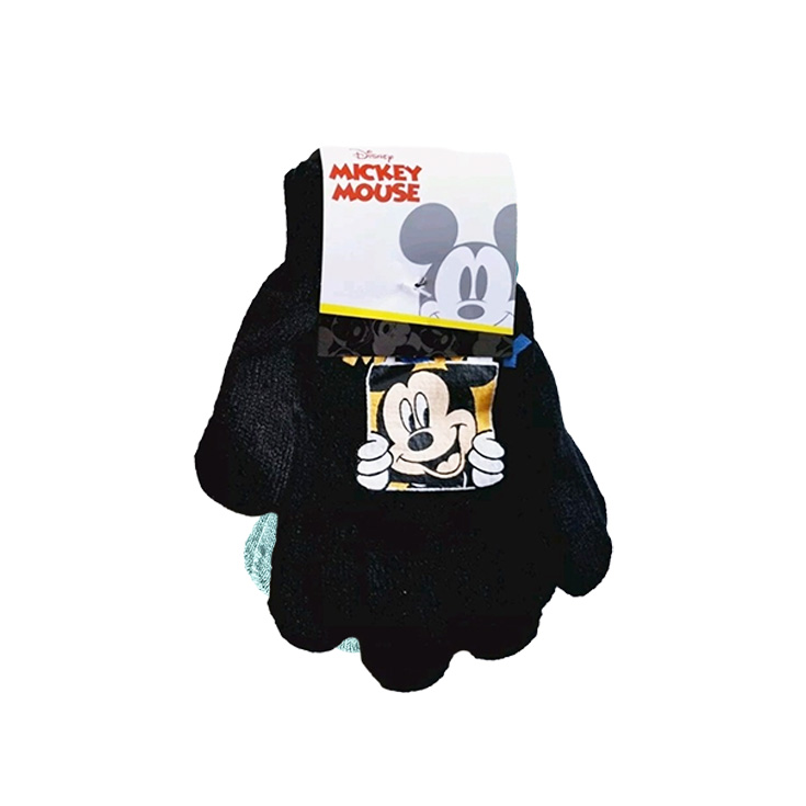 guantes infantiles mickey negro