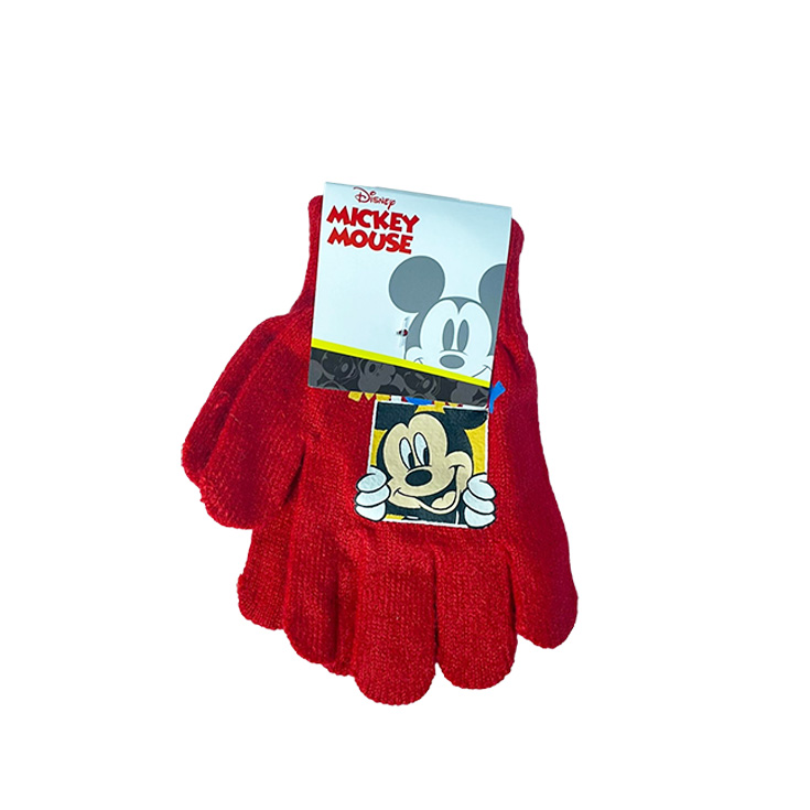 guantes infantiles mickey rojo