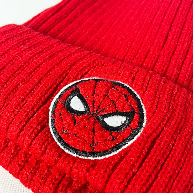 gorro infantil spiderman rojo